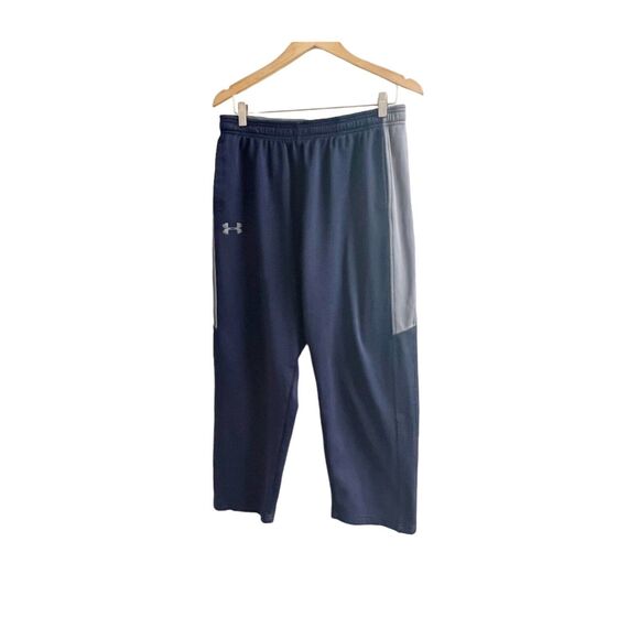 Under Armour Men’s Colorblock Loose Fit Sweatpants Gym Training Size Large Navy - Picture 1 of 10